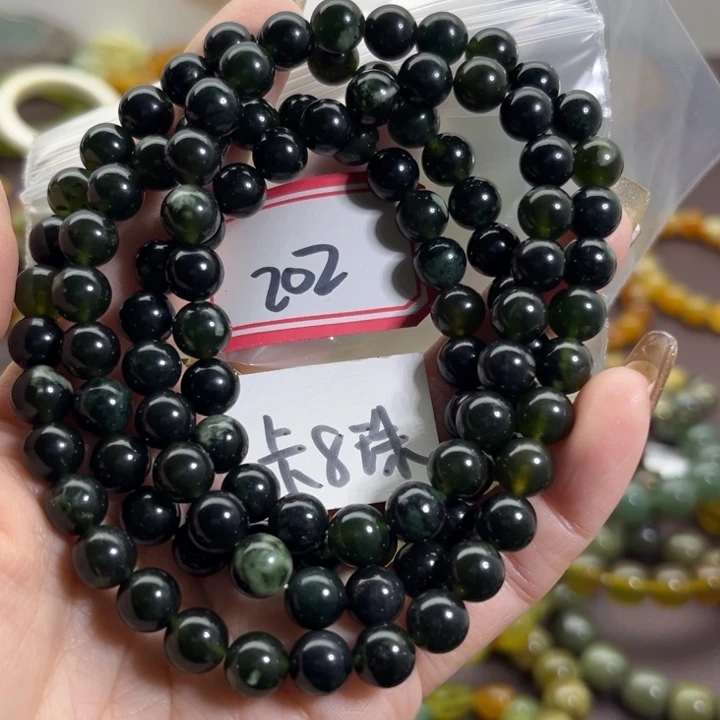 蛇纹石玉未镶嵌手链