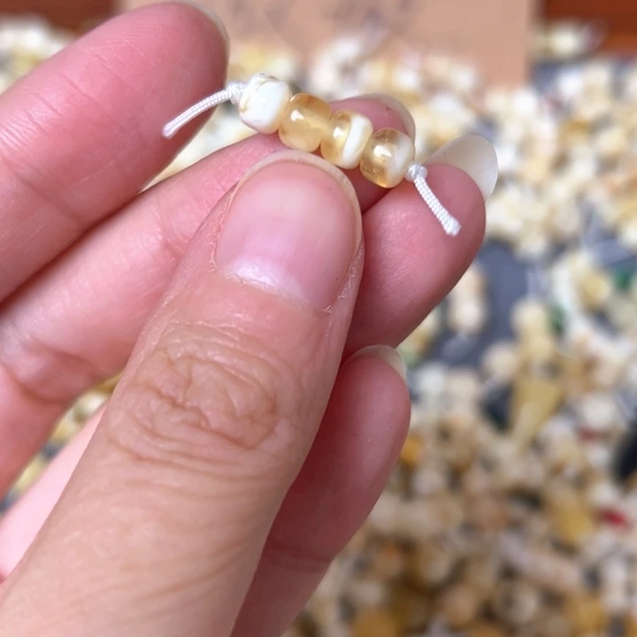 蜜蜡未镶嵌裸石5.2mm一组