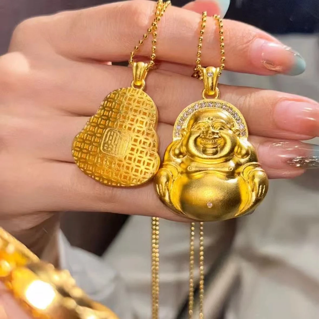18K 大肚弥勒佛吊坠（赠银链）