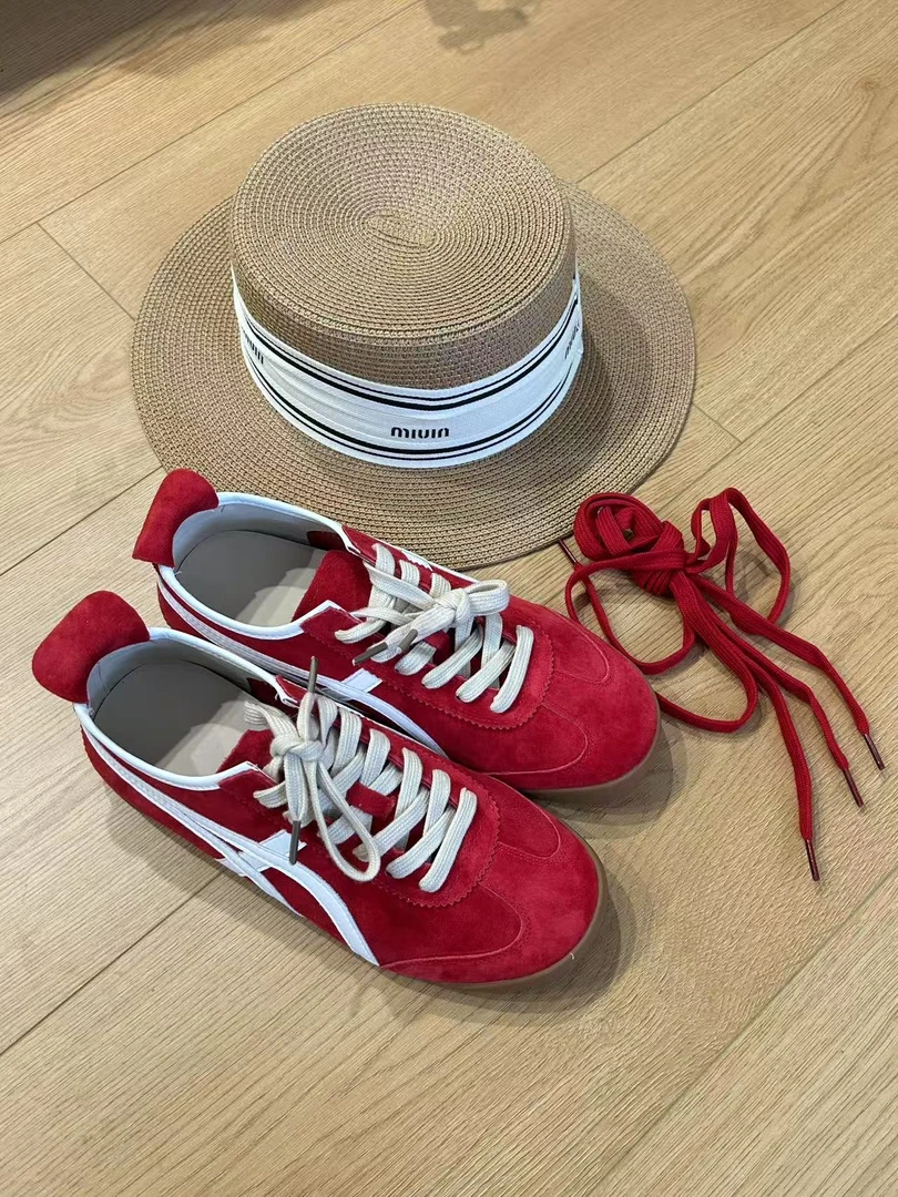 【志玲家】优选2501B款红色线条休闲鞋