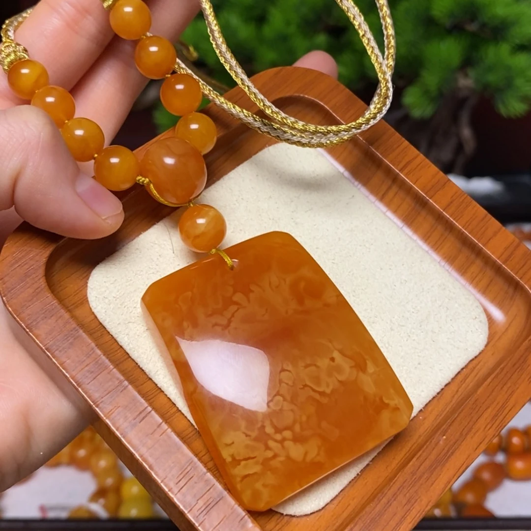 【闪购商品】蜜蜡颈饰未镶嵌项链