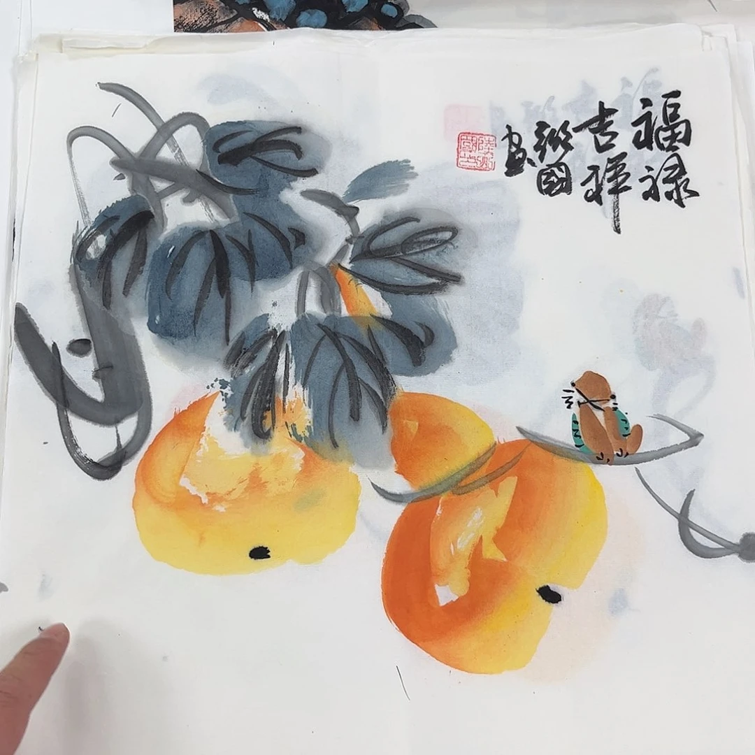 国画国画作品宣纸纯手绘
