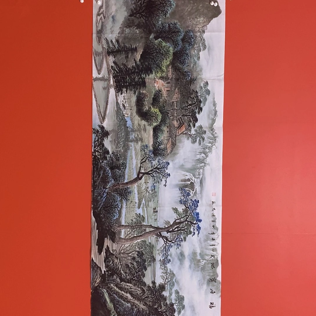 国画山水花鸟国画作品