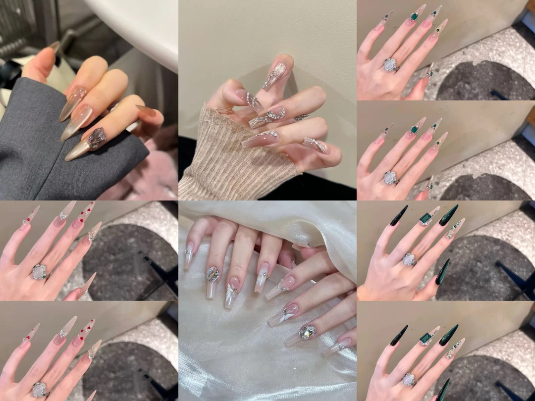 纯手工穿戴甲轻奢高级美甲甲片可拆卸专用过款链接下单备注编号