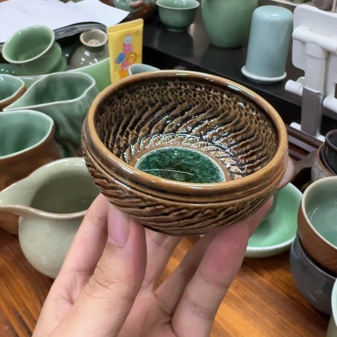 龙泉青瓷茶具微瑕6547