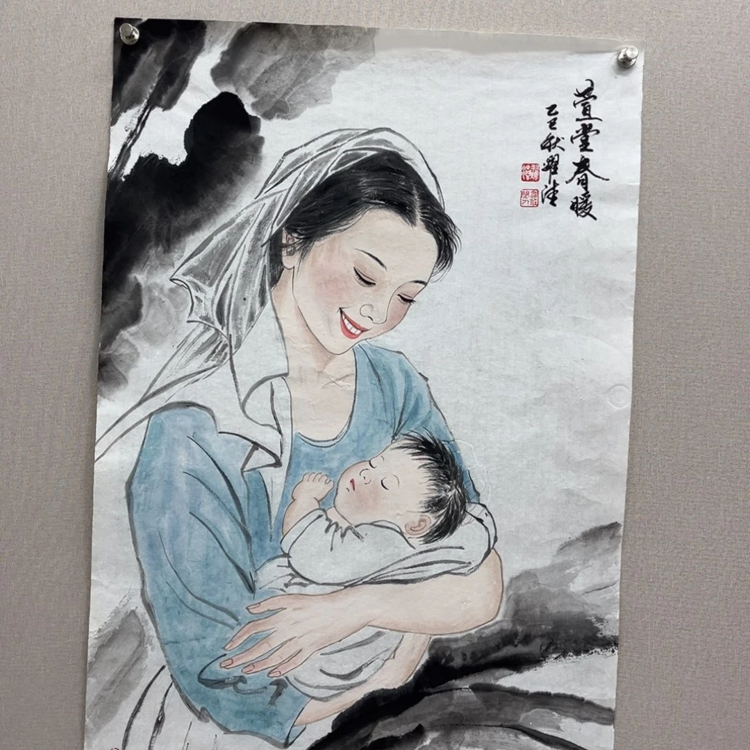 国画艺术家真人手绘