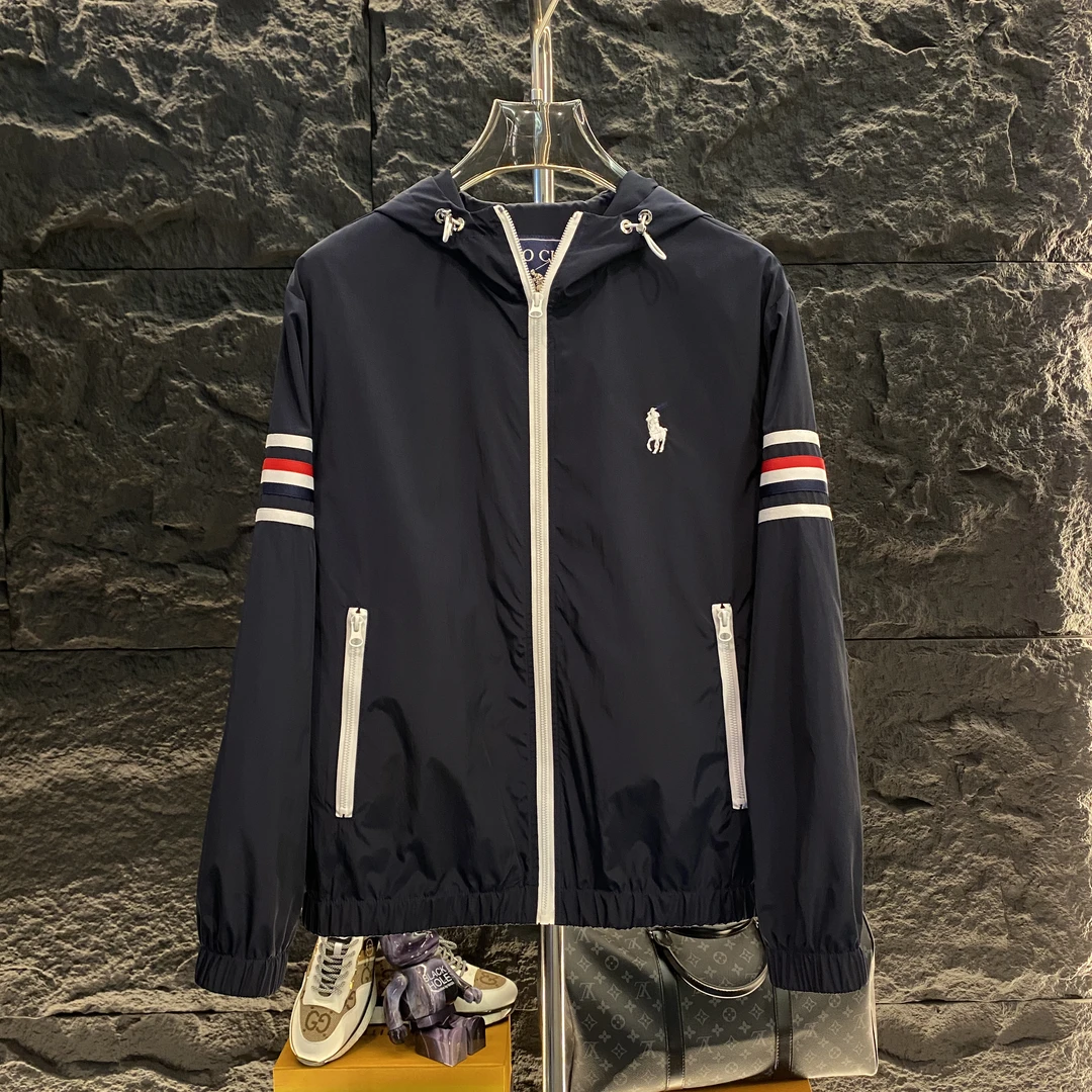 潮牌轻奢网孔连帽刺绣速干户外休闲情侣秋冬时尚冲锋衣夹克外套