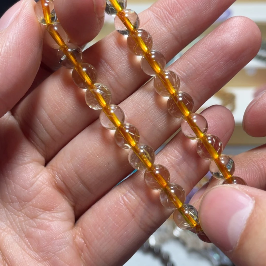 【闪购商品】水晶手链银S800镀金镶嵌小*儿