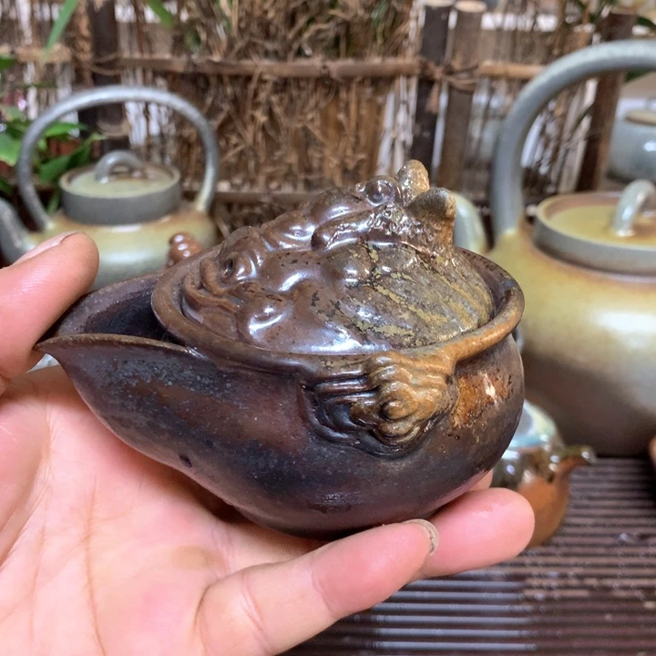 紫砂茶壶纯自然高温裸柴烧