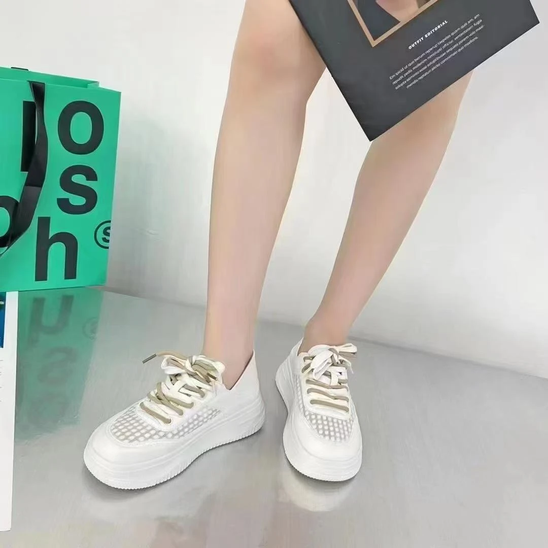 大厂正品春夏新款228857冰丝网轻便防滑软底淑女休闲鞋女款时尚