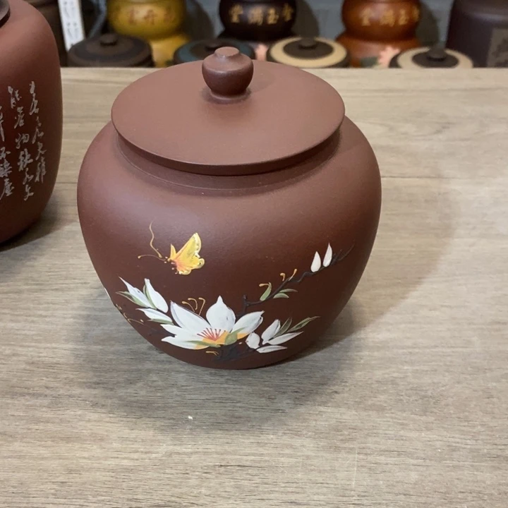 紫砂茶叶罐爱***谁醒茶罐