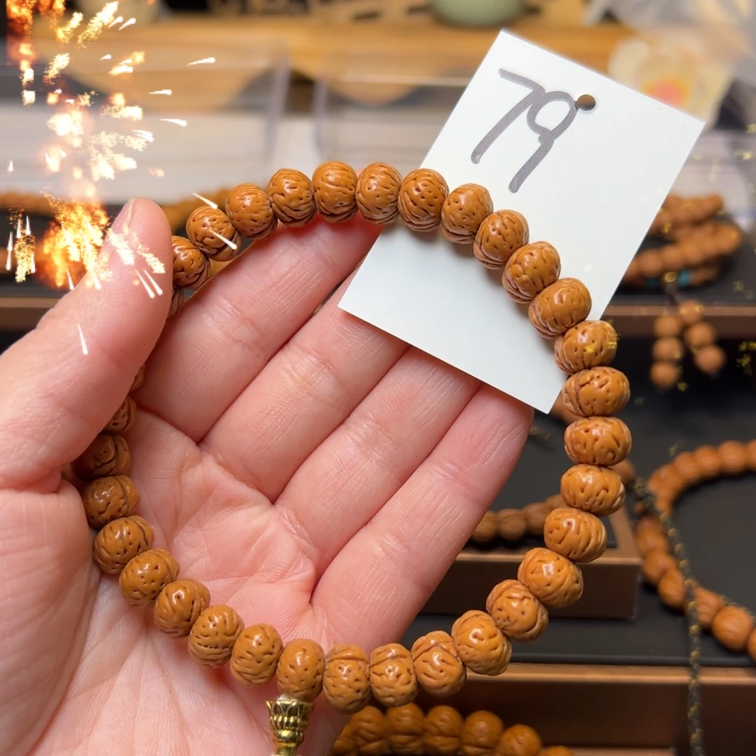 二***火文玩核桃把件秦岭龙纹桃核11蟠桃手持