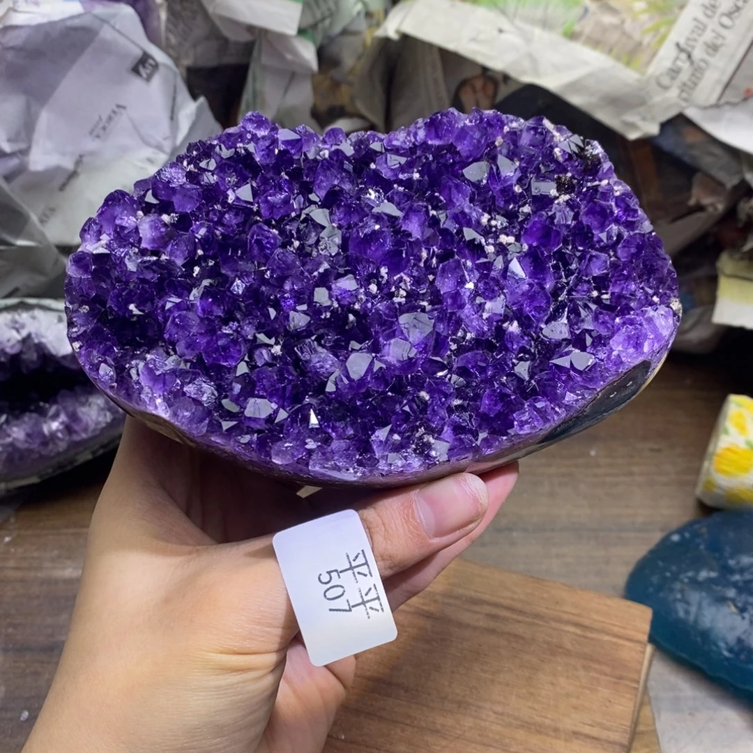 紫晶珠宝半成品未镶嵌