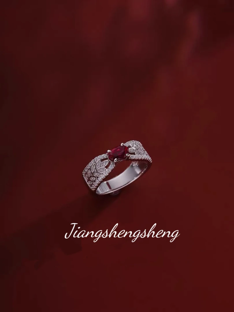 合金锆石戒指 J12710 江生生【玫瑰园林】开口锆石戒指