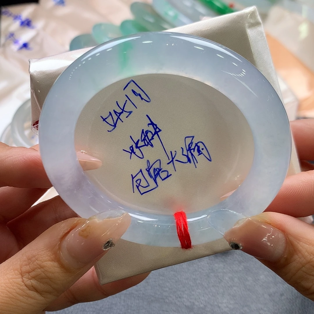 翡翠未镶嵌手镯54.5圆