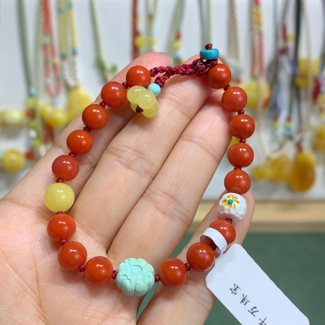 南红玛瑙手链未镶嵌手绳