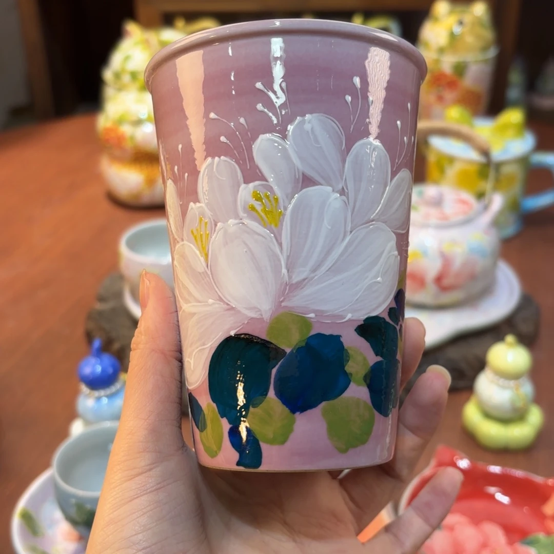 景德镇手绘高温釉下彩陶瓷茶具