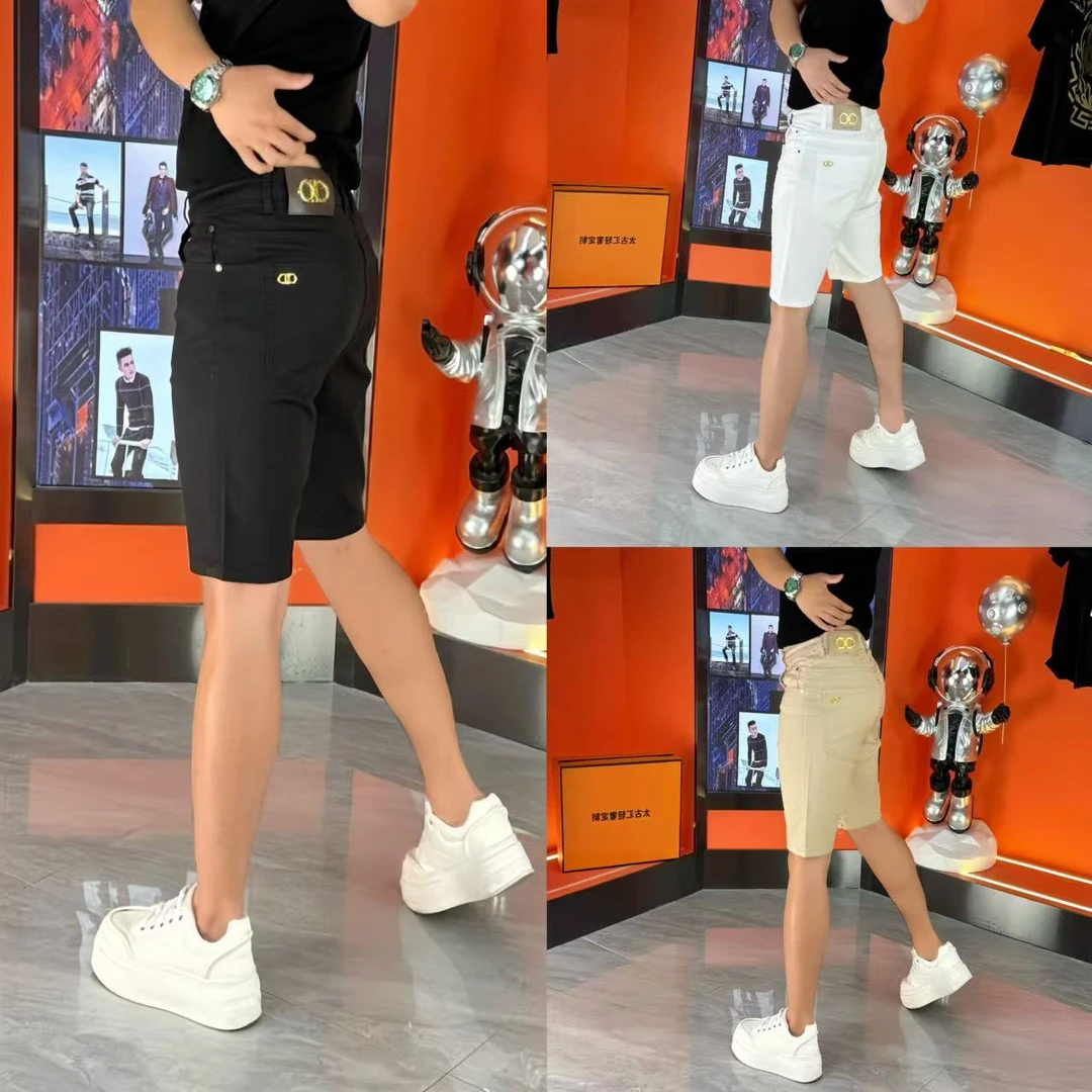 短裤轻奢时尚百搭夏季潮流男士显瘦休闲牛仔短裤-826-1