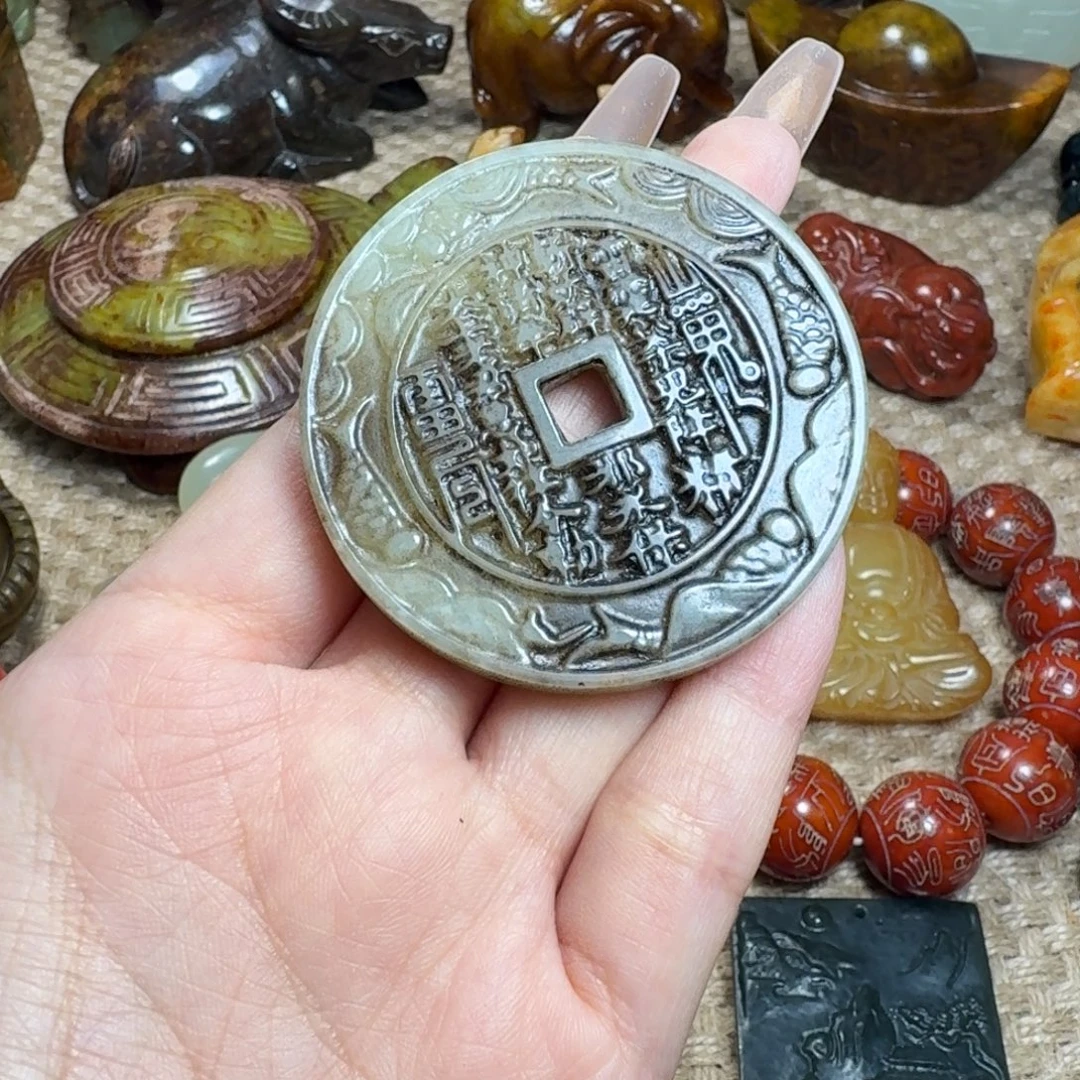 白玉菩提吊坠挂件