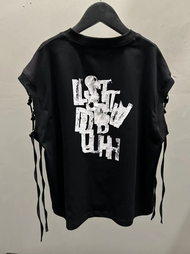 男童夏装无袖背心2025新款韩版洋气儿童休闲T恤中大童夏季上衣潮t