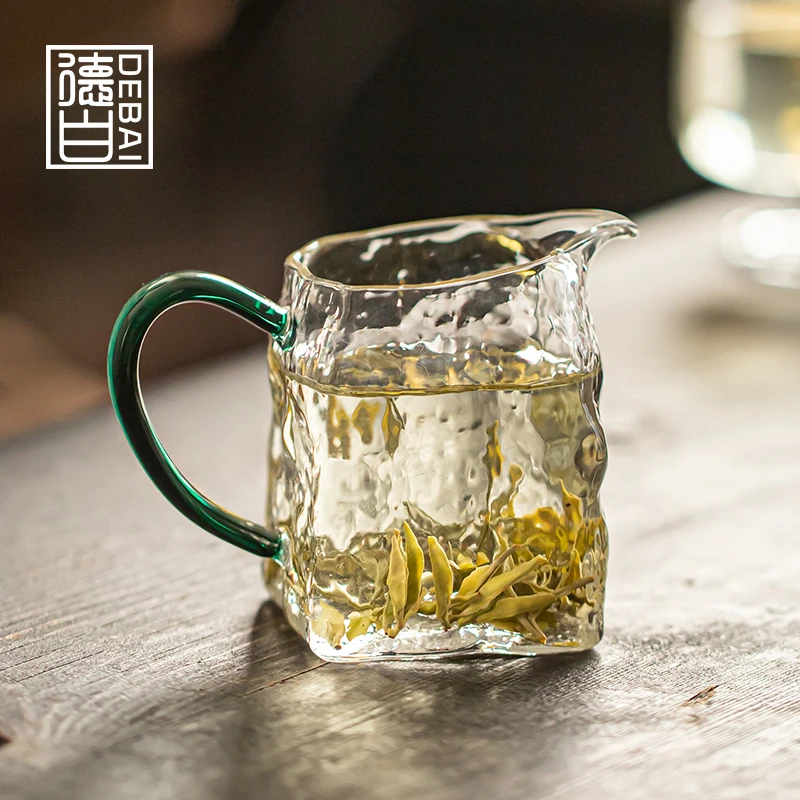 德白冰语玻璃公道杯加厚耐热玻璃公杯子分茶器单个匀茶器功夫茶具