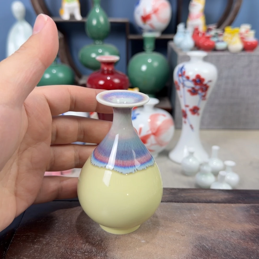 陶瓷手工小花器摆件