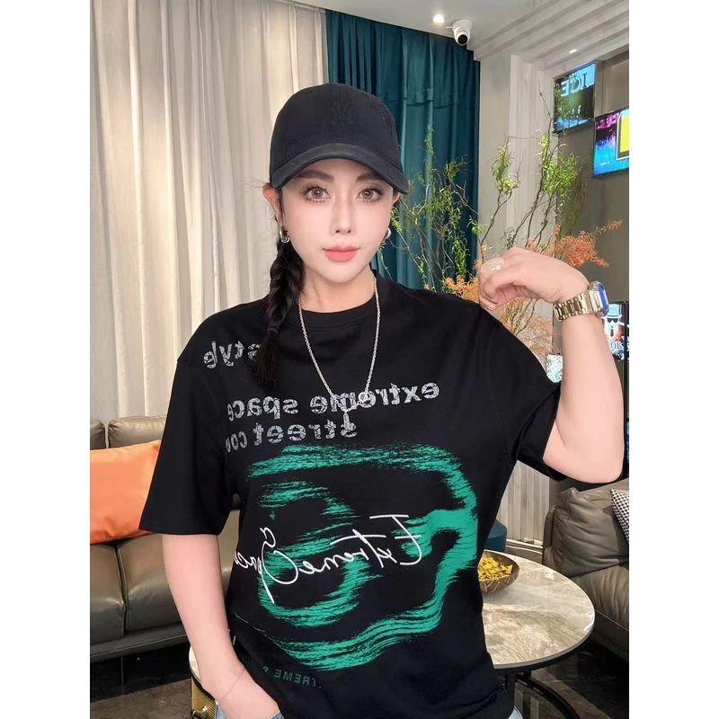 EXTREME SPACE新款潮品轻奢高端气质百搭休闲男士阔版短袖D006