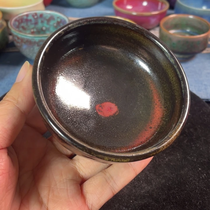 摆件钧瓷煤烧唐钧茶碗
