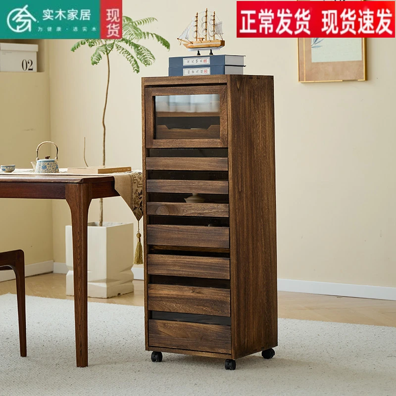 （五号链接）实木牙科储物收纳柜茶具柜文玩柜实木斗柜