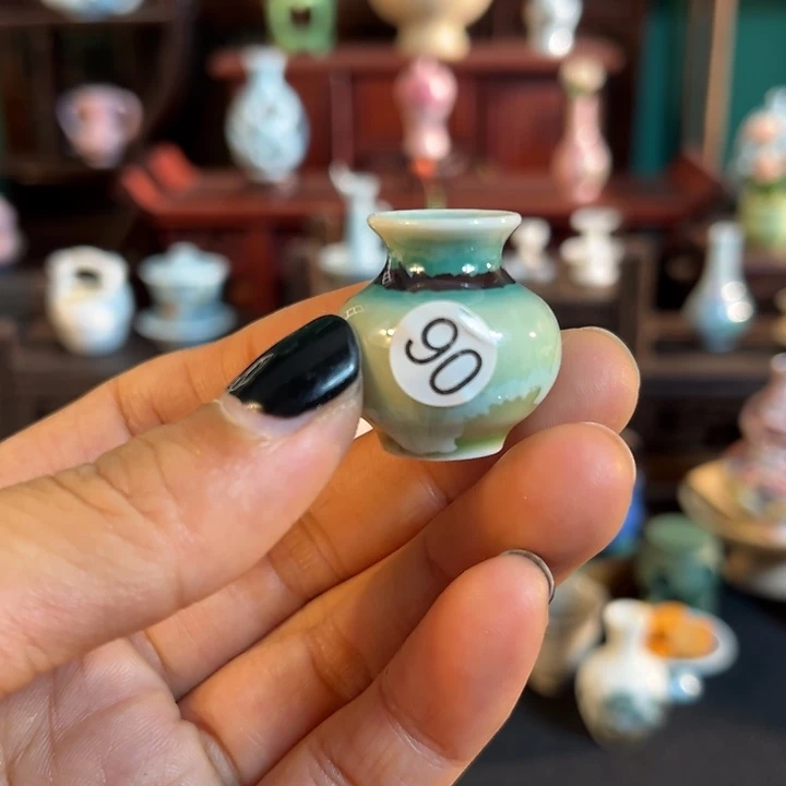 摆件微陶老王迷你花瓶