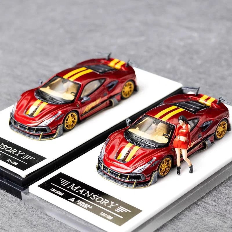 AM 1:64 法拉利 F8XX Tributo Mansory 改装 合金仿真汽车模型
