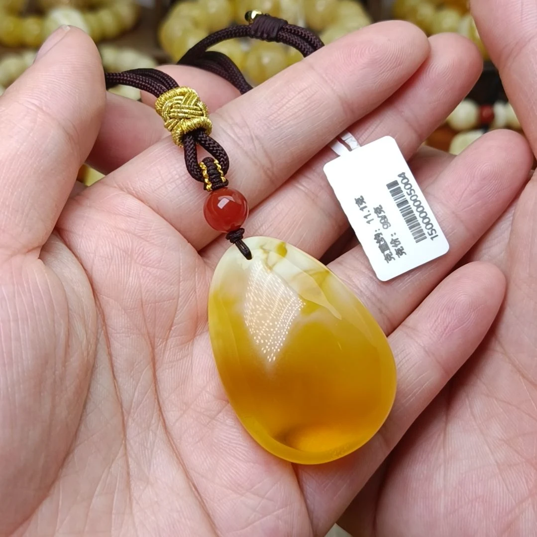 蜜蜡裸石未镶嵌水滴