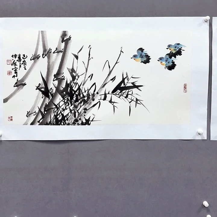 国画亲笔手绘放心去藏