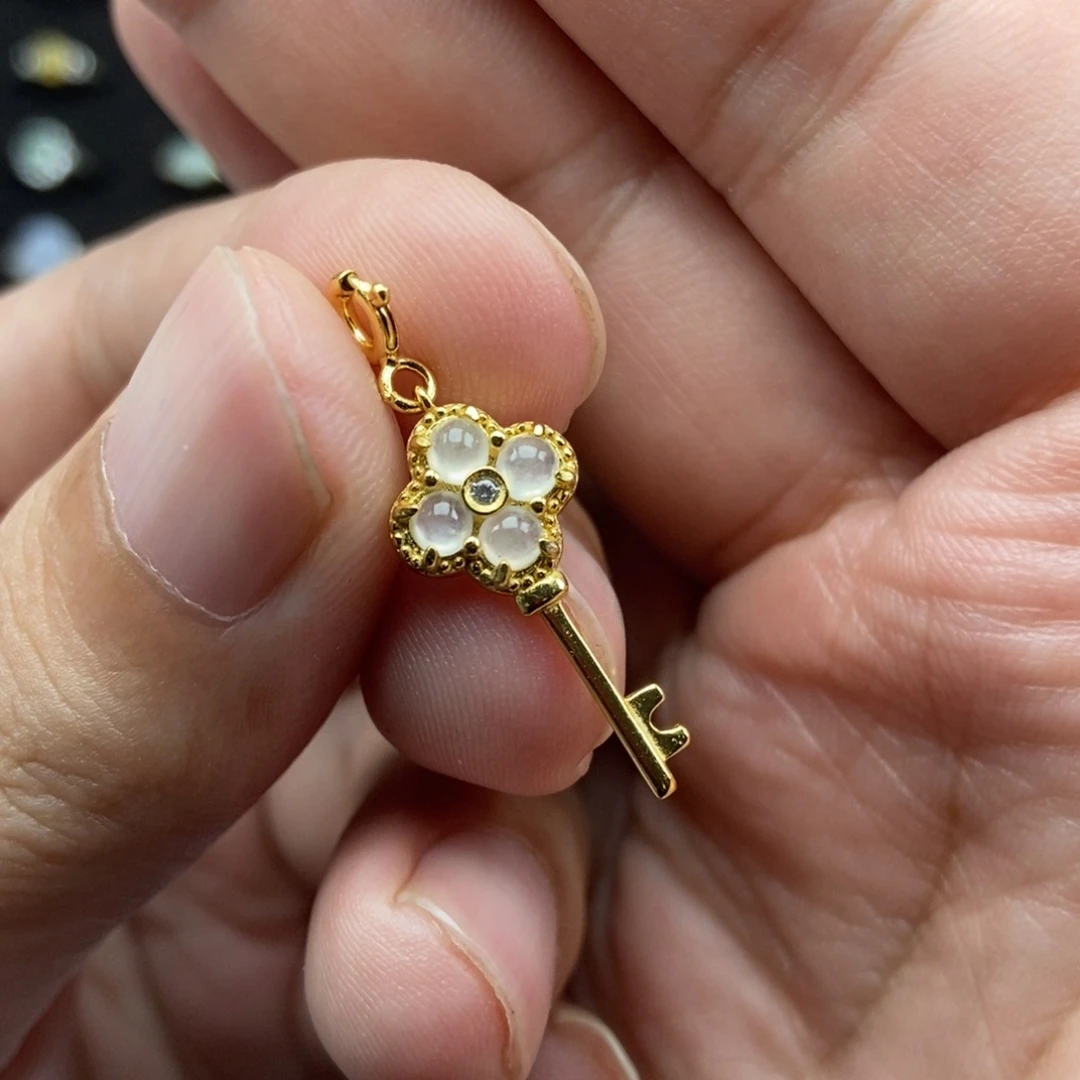 翡翠银S925镶嵌颈饰