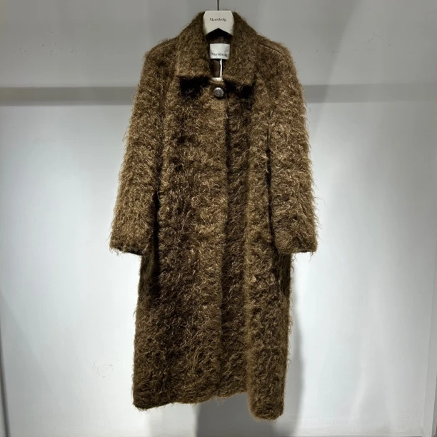 冬季气质长款毛呢大衣宽松加厚保暖