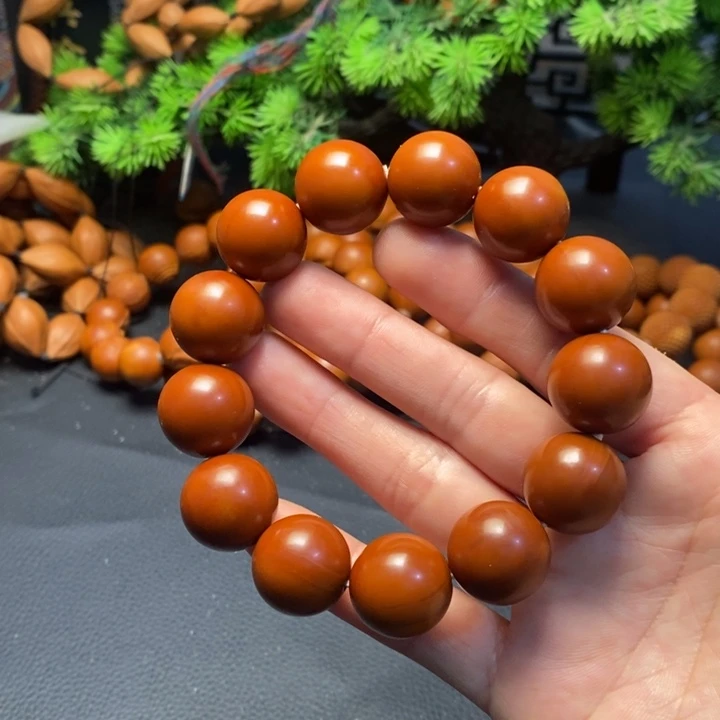 橄榄核手串1.75铁核光珠