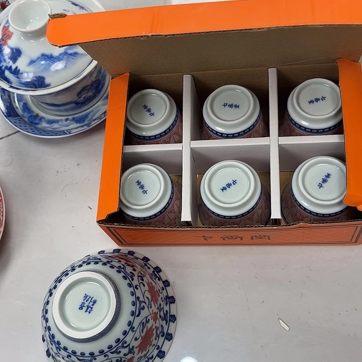 新***张瓷片千佛客杯景德镇拍一发6