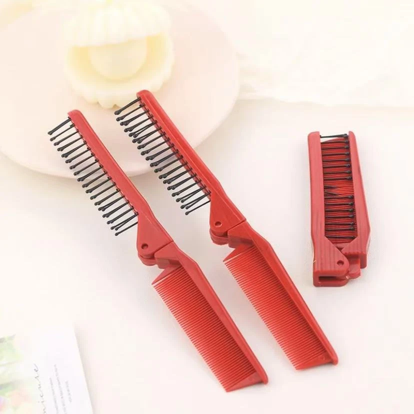 折叠梳子花样编发分发线专用发饰随身便捷梳子