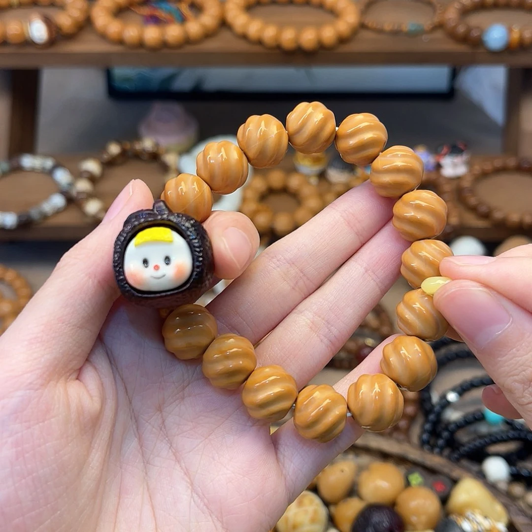 猴头核桃手串勉***❤搭配多妹