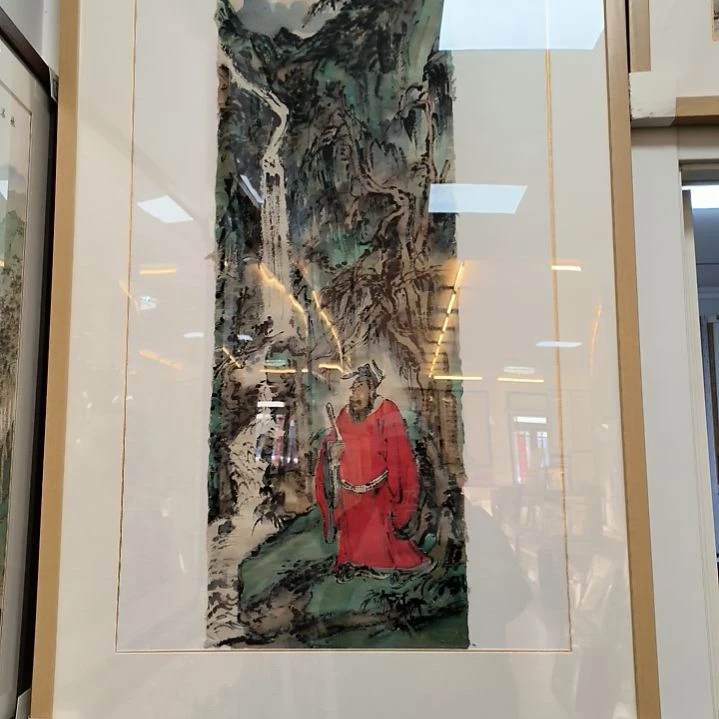 国画3平尺带框发作品