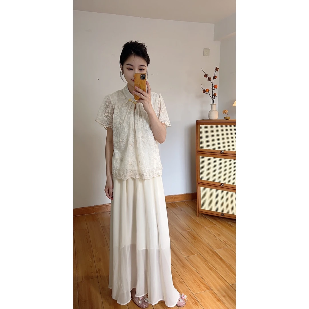 “小京都” 温柔国风连衣裙套装