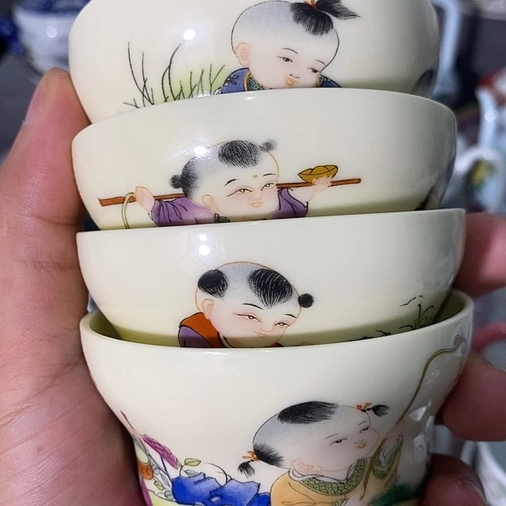 摆件景德镇陶瓷主人杯13445