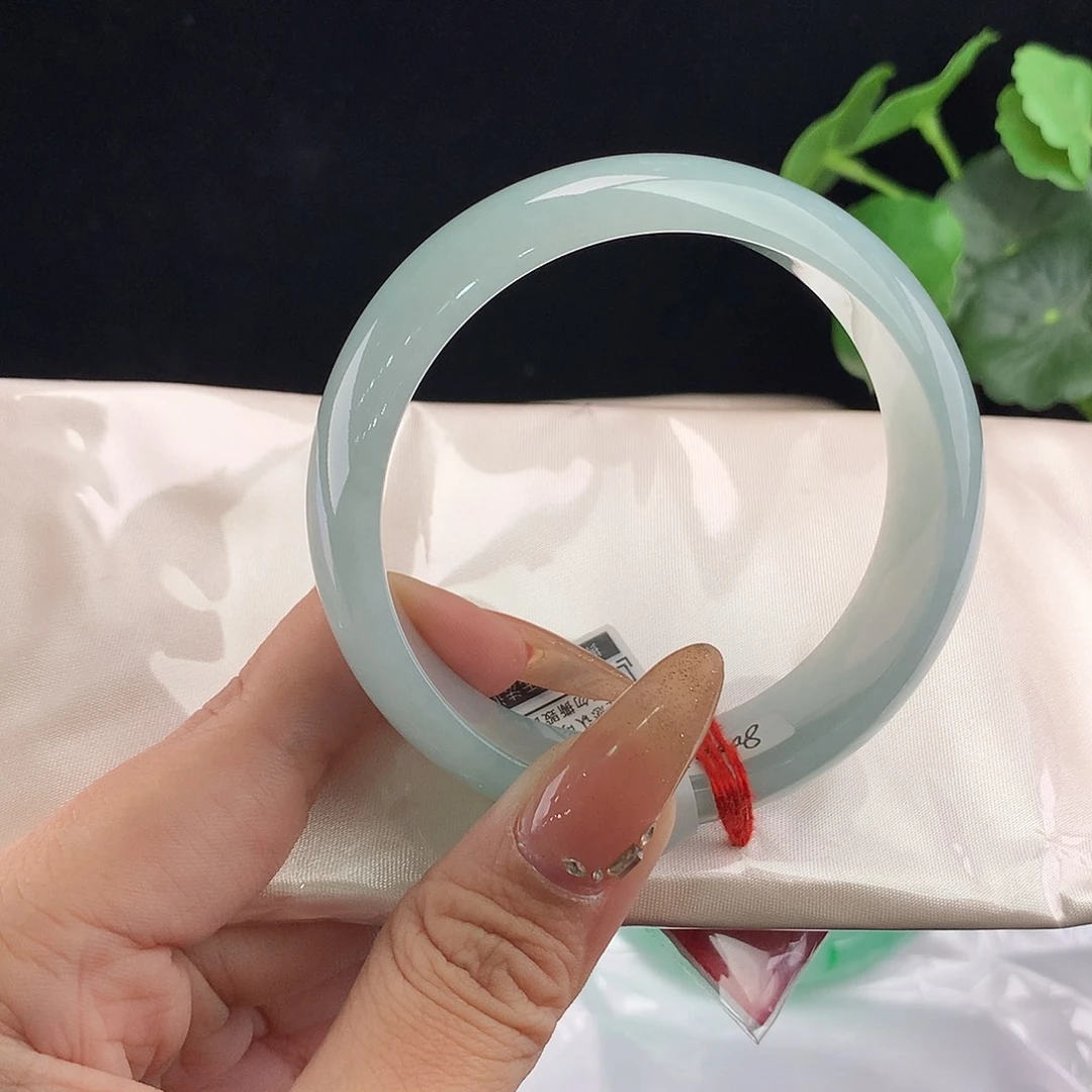 翡翠未镶嵌手镯正59