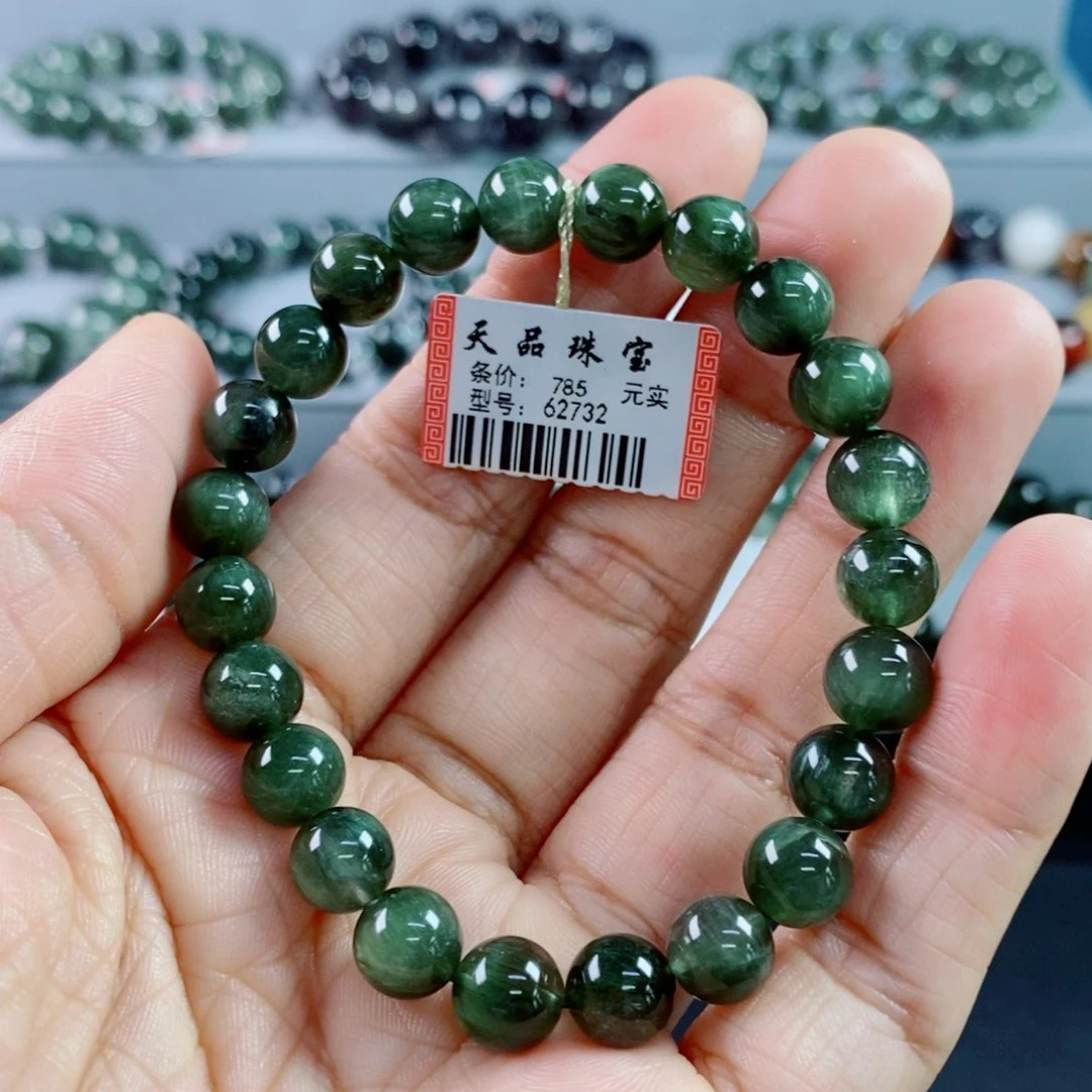 ****࿐水晶手链未镶嵌绿发晶手链62732