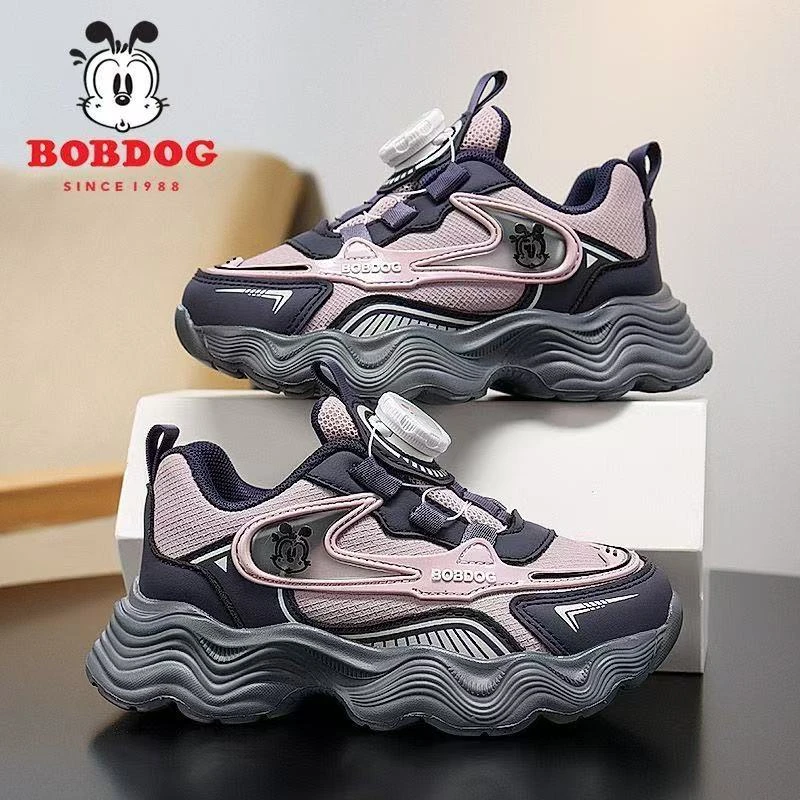 巴布豆女童老爹鞋2025秋季新款儿童小学生跑步鞋中大童防滑休闲鞋