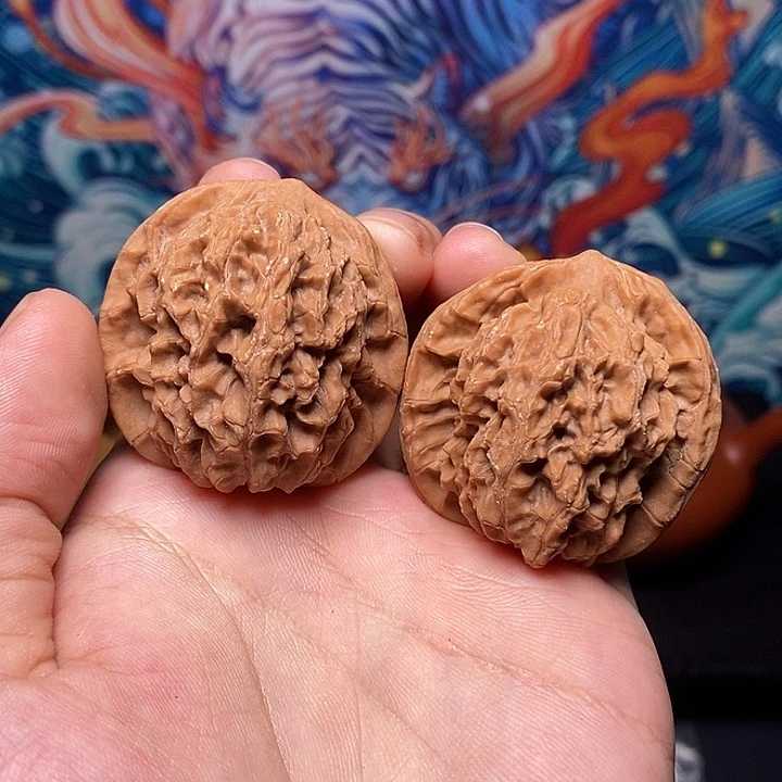 文玩核桃把件40驴脸b30
