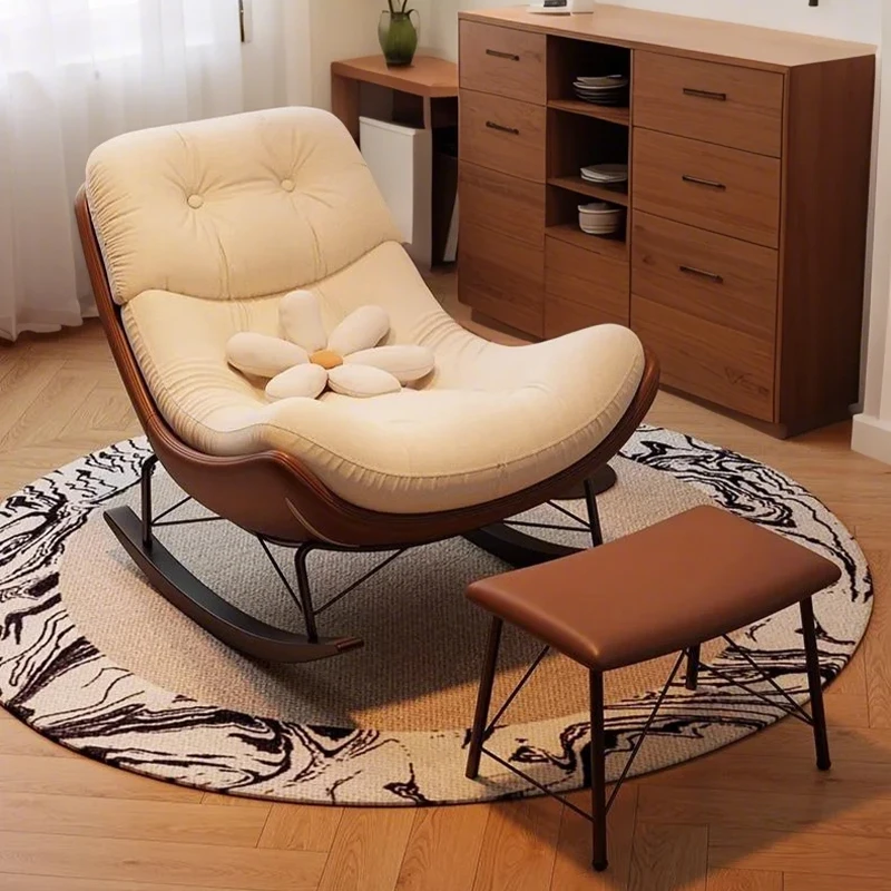 摇椅大人躺椅阳台家用休闲客厅懒人摇摇椅轻奢设计师单人沙发椅子