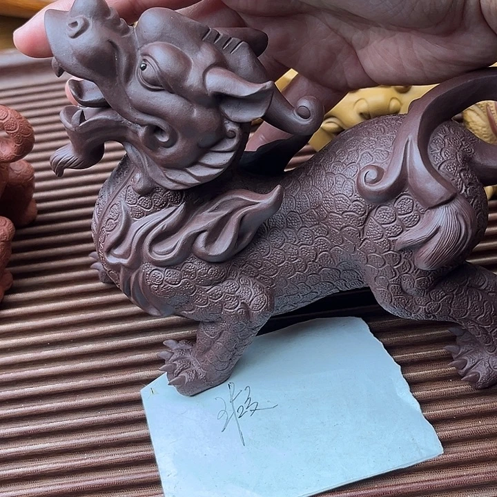 茶宠紫砂紫砂大貔貅微瑕