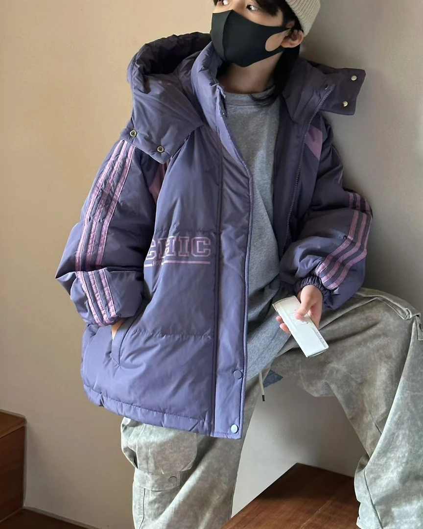 412254《墨兰》优选韩版儿童休闲百搭时尚连帽洋气羽绒服