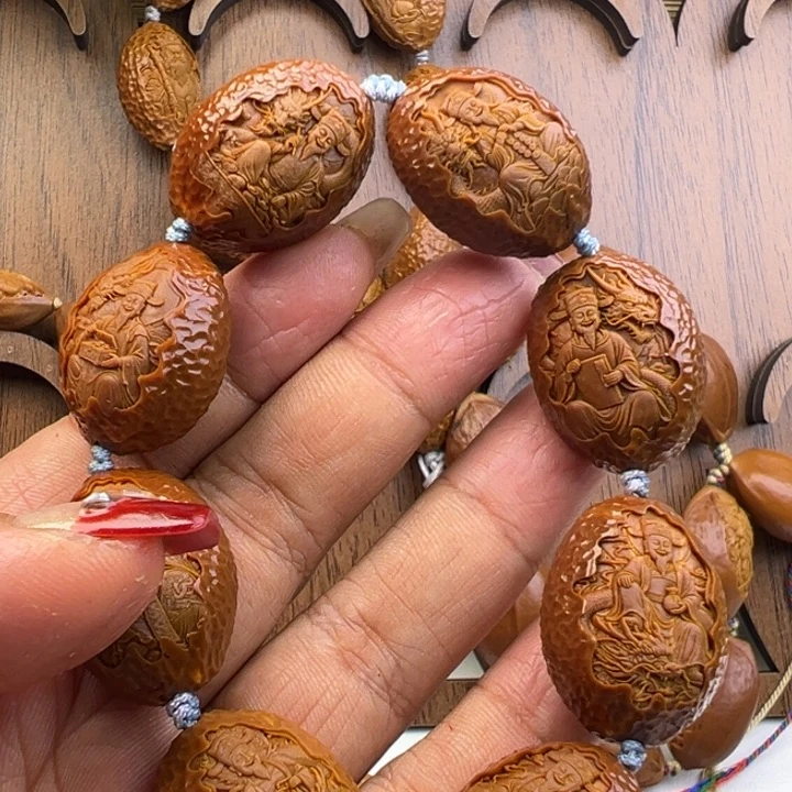 橄榄核手串/手链2.2九龙财神